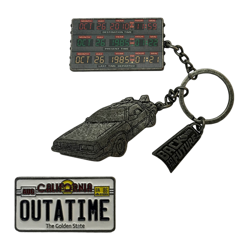 Back To The Future | CHS Keychain And Pin Set