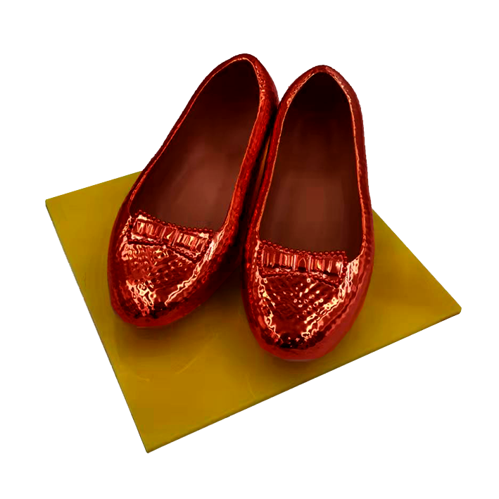 Wizard Of Oz | Ruby Slippers Chrome Art Statue