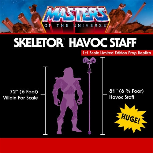 Masters Of The Universe | Skeletor Havoc Staff Limited Edition Prop Replica