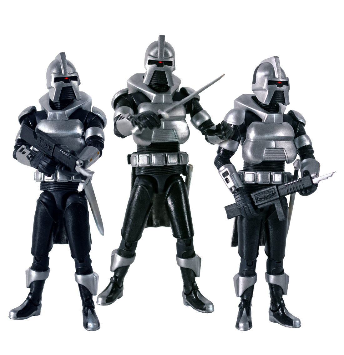 Battlestar Galactica | Cylon Centurion 3.75 Inch Action Figure Troop Builder 3 Pack