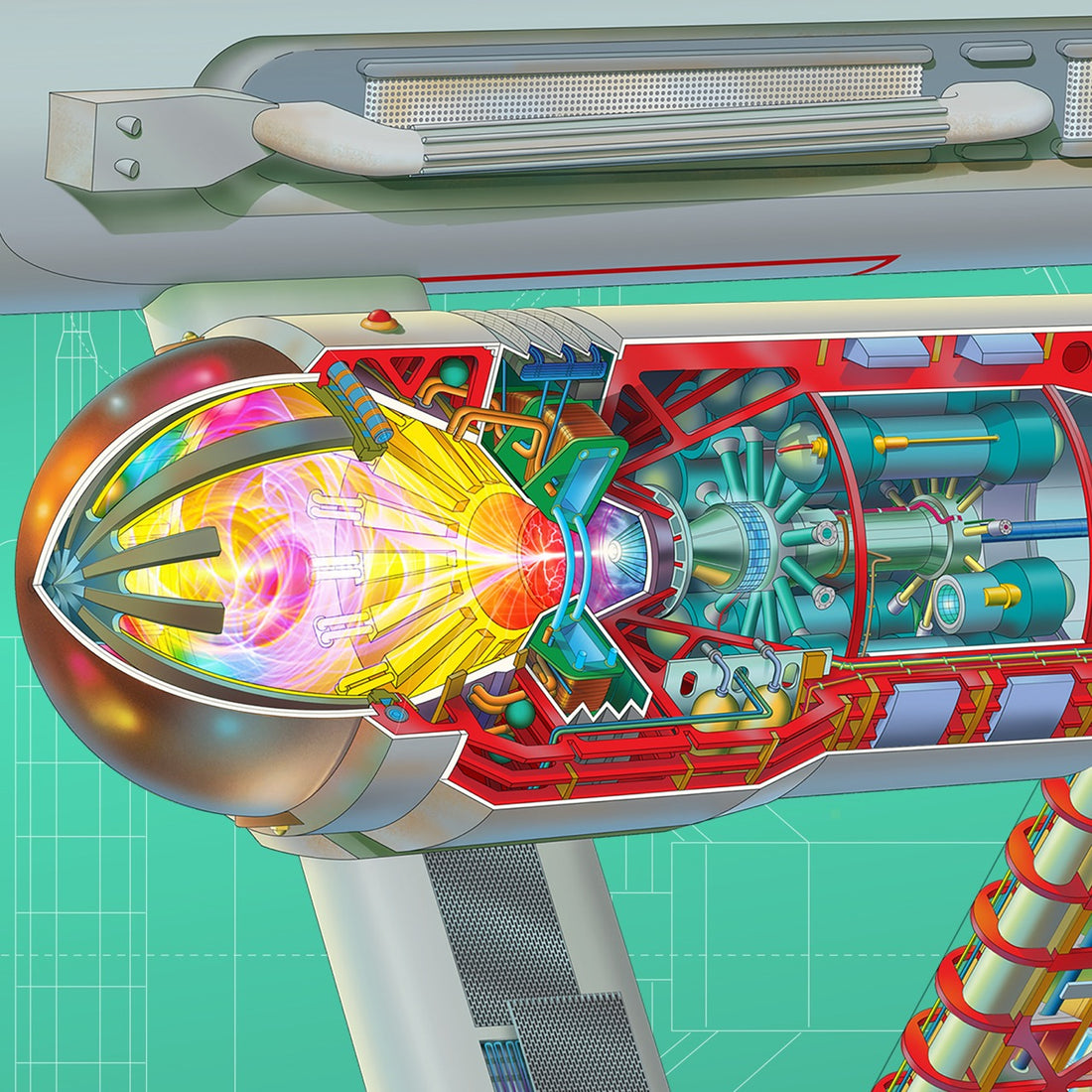 Star Trek Day Exclusive | The Original Series Enterprise Cutaway Poster By Matthew Cushman