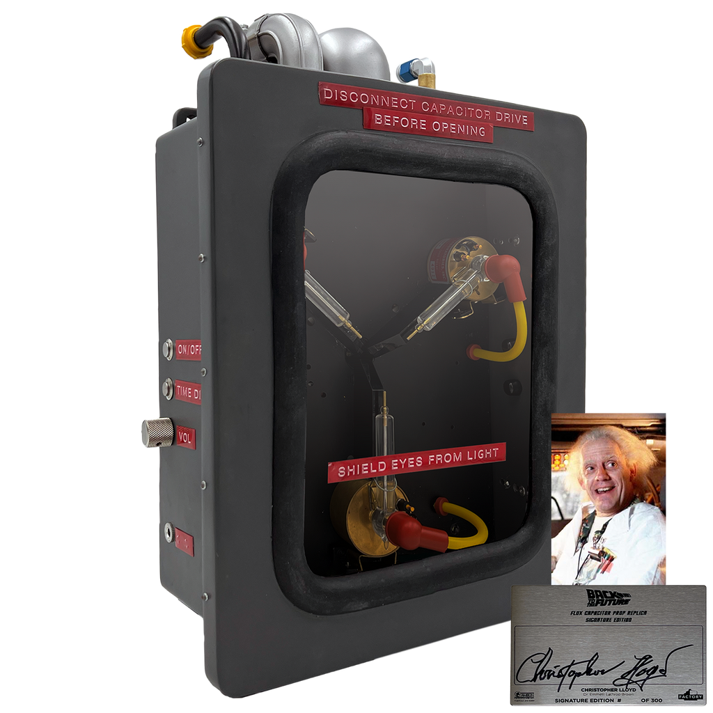Back To The Future - Flux Capacitor Christopher Lloyd Signature 