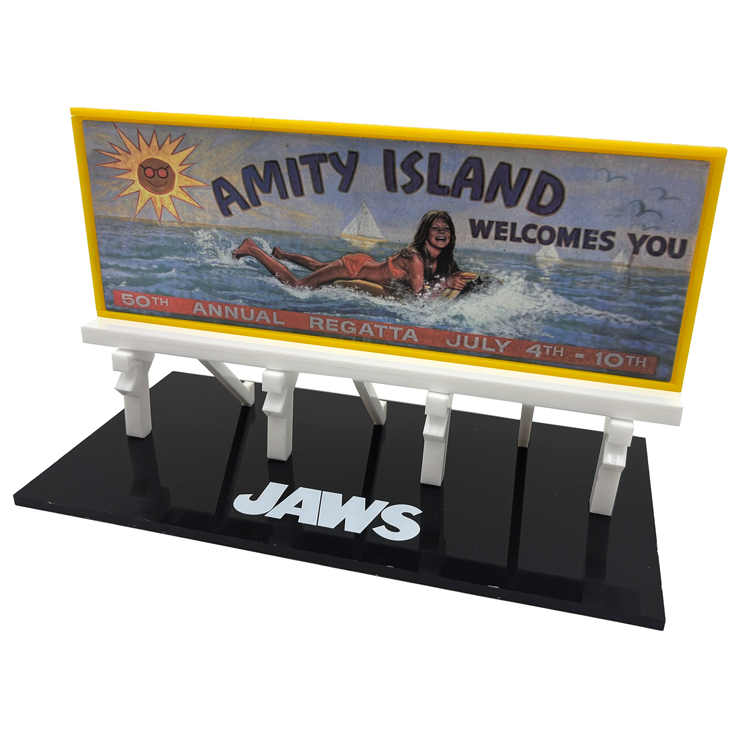 Jaws Amity Island Billboard Scaled Prop Replica