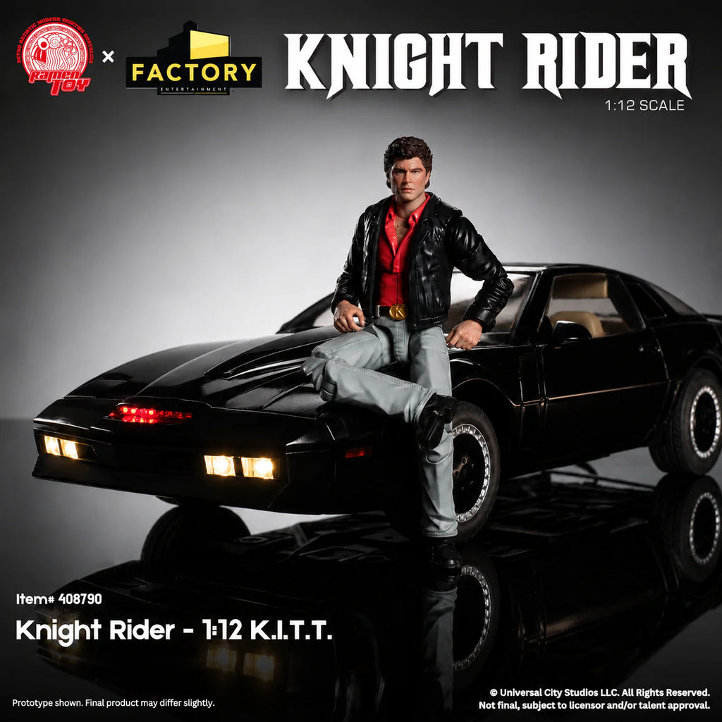 Knight Rider - 1:12 Scale KITT Vehicle & Michael Knight Action