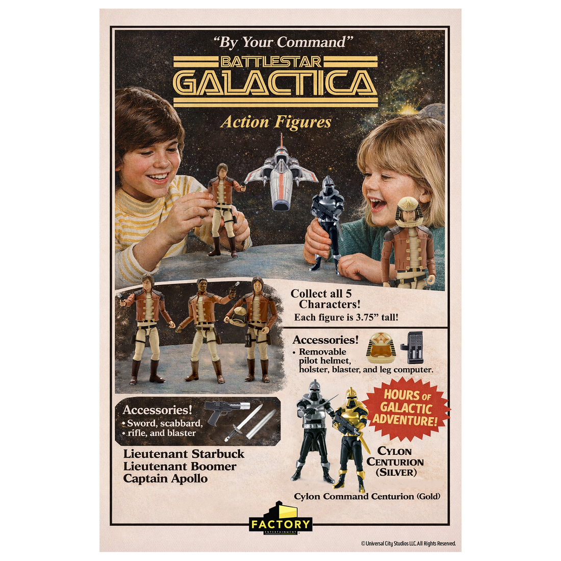 Battlestar Galactica | Vintage Action Figure Print