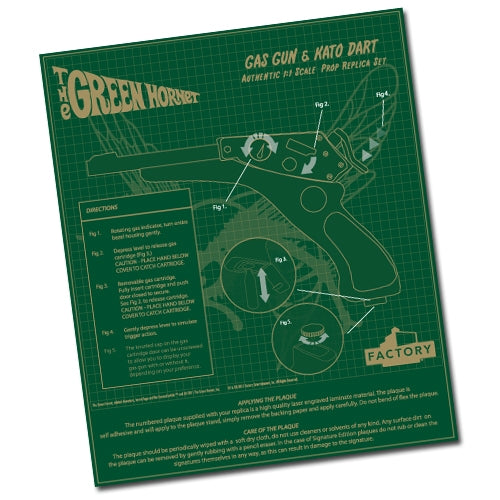 The Green Hornet - Gas Gun & Kato Dart Limited Edition Prop