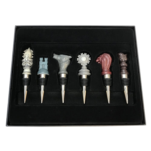 Game Of Thrones | House Sigil Wine Stoppers (Set Of 6)
